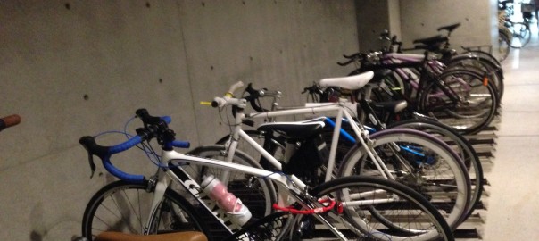 Bicycle-parking space at Omotesando Hills